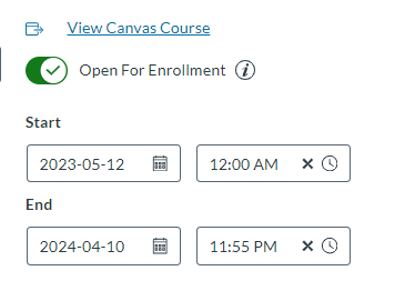 Enrollment Date Example